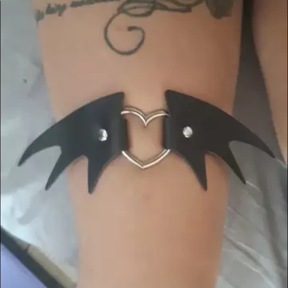 2 Sexy Heart LegChain Cosplay Elastic Thigh Garter - Picture 3 of 11